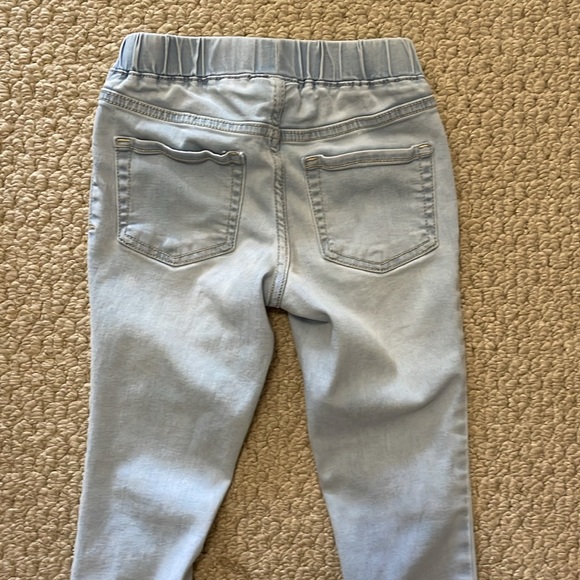 CAT & JACK UGC Girls Size 7 Light Blue Jean Leggings Pull on elastic waist 👖 - Picture 6 of 10